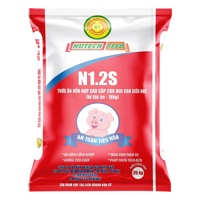 Thức ăn hỗn hợp cao cấp cho heo con siêu nạc (từ tập ăn - 18kg)