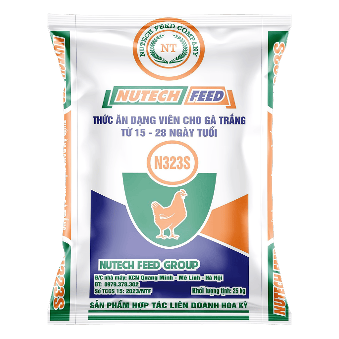 Thức ăn dạng viên cho gà trắng (từ 15 -28 ngày)