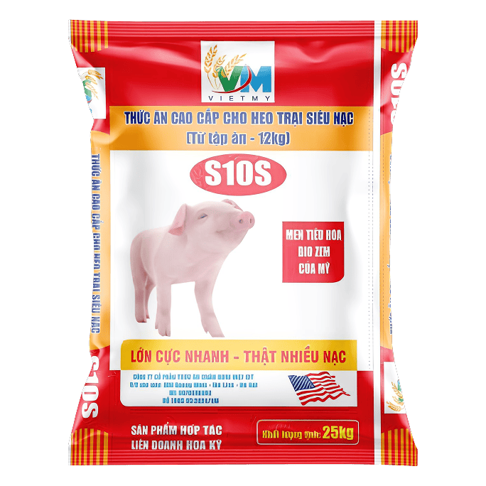 Thức ăn cao cấp heo trại siêu nạc (từ tập ăn - 12kg)