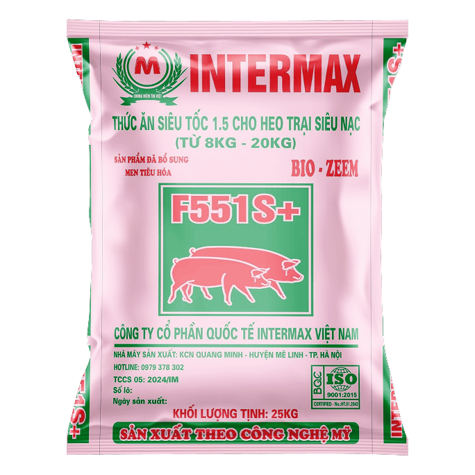 Thức ăn siêu tốc 1.5 cho heo trại siêu nạc (từ 8kg - 20kg)