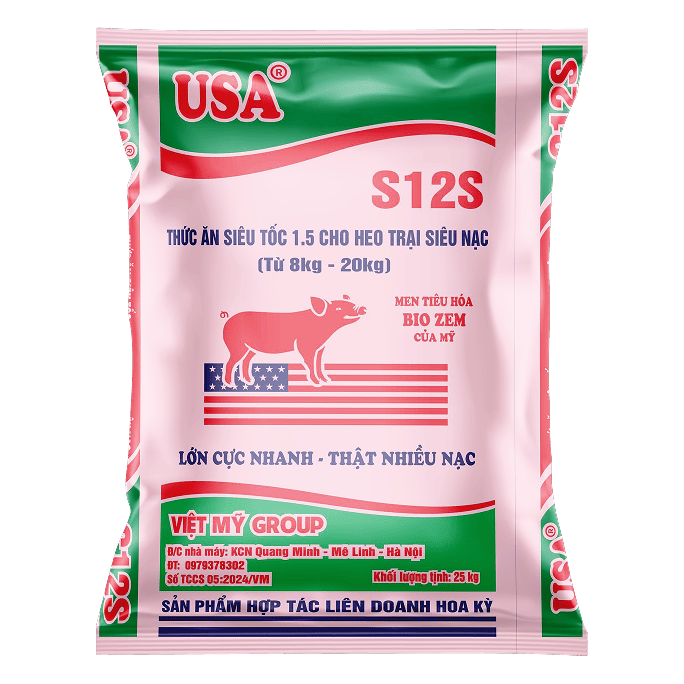 Thức ăn siêu tốc cho heo trại nạc (từ 8kg- 20kg)