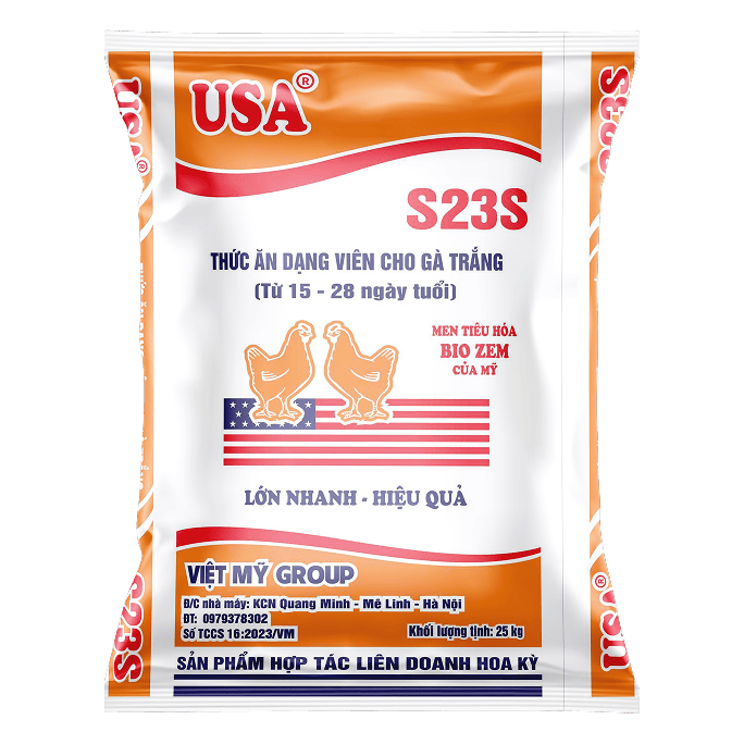 Thức ăn dạng viên cho gà trắng vỗ béo (từ 15 -28 ngày)